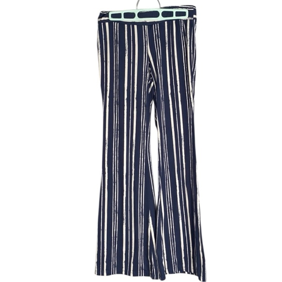 by & by Pants - By & By Blue & White Striped Flare Pants 3/$20
